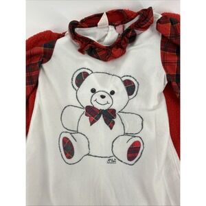 Vintage 1980's Kid Duds 2 Piece Nightgown Set Featuring Mac Bear Size 6